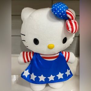 Hello Kitty 2022 Patriotic Side Stepper Plushie Musical Dancing Greeter WORKS